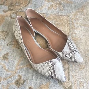 Aldo Snackskin pointed flats